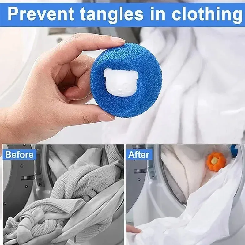 10 Pcs Wool Reusable Pet Hair Remover Ball Washing Machine