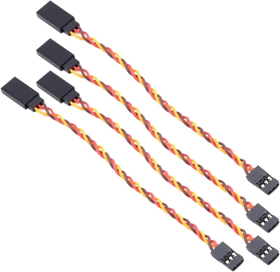 10pcs/lot Anti-Interference Servo Extension Cable 60 Core for Futaba & JR Servo Helicopter Car Part Toy (50cm)