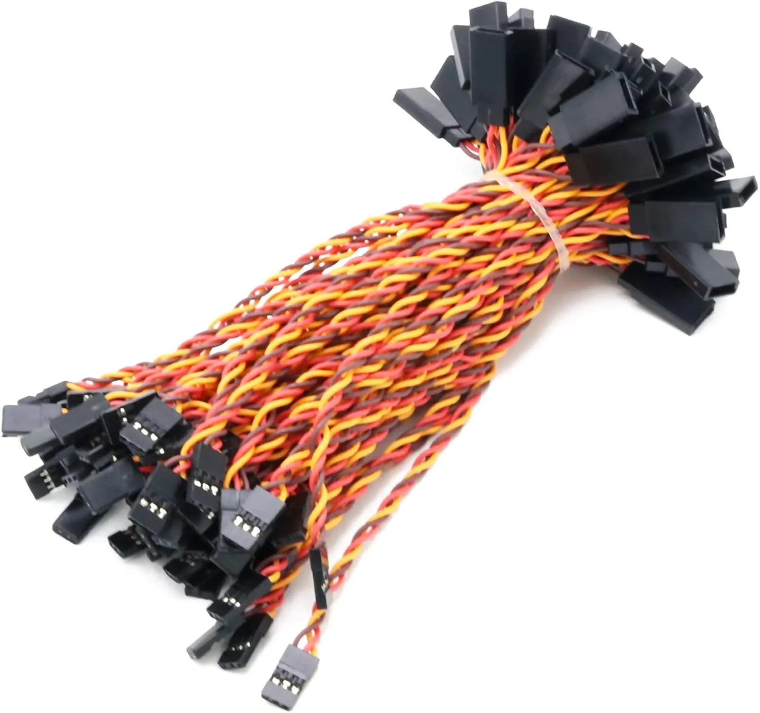 10pcs/lot Anti-Interference Servo Extension Cable 60 Core for Futaba & JR Servo Helicopter Car Part Toy (50cm)