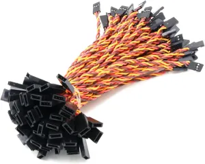 10pcs/lot Anti-Interference Servo Extension Cable 60 Core for Futaba & JR Servo Helicopter Car Part Toy (50cm)