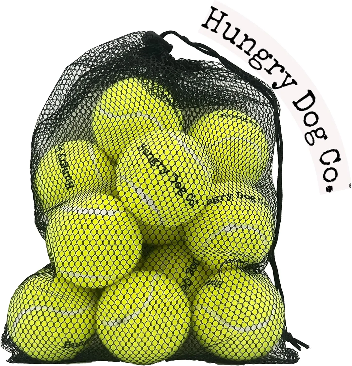 12 Pack of Premium Dog Tennis Balls 2.5" - Pet Safe Dog Toys for Exercise and Training. Bouncy and Durable for Hours of Fun - Reusable Mesh Bag for Carrying and Storage - Yellow