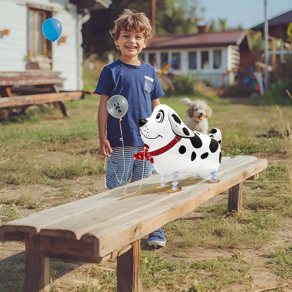 13 Different Patterns Walk Dog Balloon Funny Air Walkers Pet Animal Doggy Balloon, 4D Cartoon Air Walking Puppy Balloons Toys Dog Party Decoration For Birthday Wedding Baby Shower