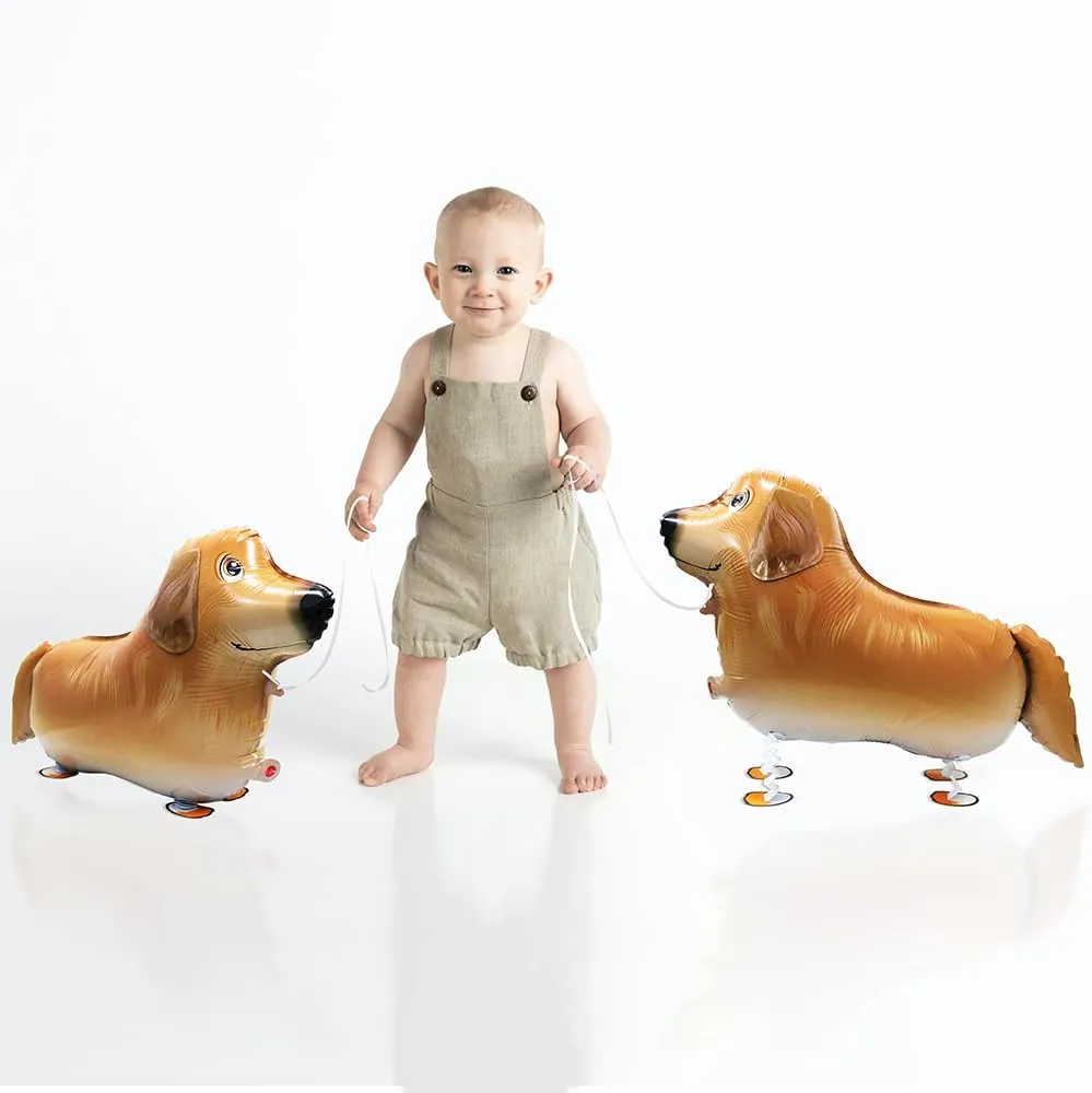 13 Different Patterns Walk Dog Balloon Funny Air Walkers Pet Animal Doggy Balloon, 4D Cartoon Air Walking Puppy Balloons Toys Dog Party Decoration For Birthday Wedding Baby Shower