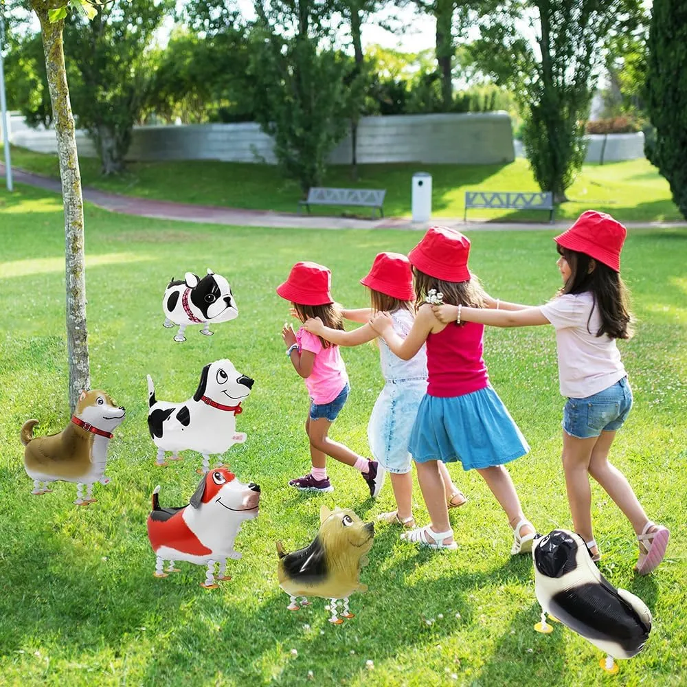13 Different Patterns Walk Dog Balloon Funny Air Walkers Pet Animal Doggy Balloon, 4D Cartoon Air Walking Puppy Balloons Toys Dog Party Decoration For Birthday Wedding Baby Shower