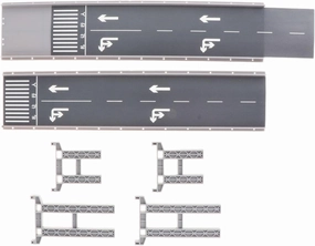1/150 Scale Road Model,Simulation Miniature Road Model,Layout,Creative Car Viaduct Model for Models Car Dolls Action Figures