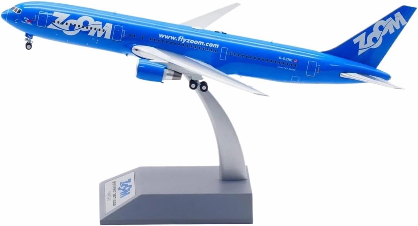 1 200 for Zoom Airlines Boeing B767-300ER Aircraft Diecast Model Alloy Finished Air Show Souvenirs Miniatures Set