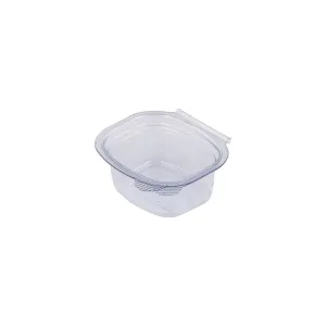 1oz/30mL Clear PET Hinged Lid Sauce Container