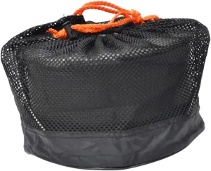 1pc Folding Camping Pot Cookware for Outdoor Cooking Compact Design Mesh Storage Pouch for Hiking and Camping Noodle Preparation Lightweight and Convenient