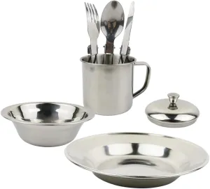 1set Camping Cookware Portable Cooking Kit for People Lightweight Outdoor Utensils for Hiking Picnics BBQ and Camping Activities