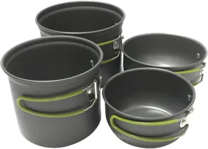 1set Camping Cookware Portable Cooking Utensils Handle High-Temperature Resistant Material for Outdoor Camping Hiking and Picnics