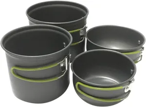 1Set Portable Camping Cookware Lightweight and Durable Cooking Pots for People for Outdoor Cooking Picnics and Hiking Activities