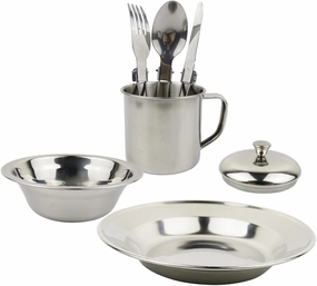 1set Camping Cookware Portable Cooking Equipment for People Outdoor Camping Pot and Utensils Kit Lightweight and Cookware for Hiking and Picnics