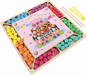 1Set Creative Educational Clip Beads for Boys and Engaging Thinking Plaything for Kindergarten Learning and Fine Motor Skills Development