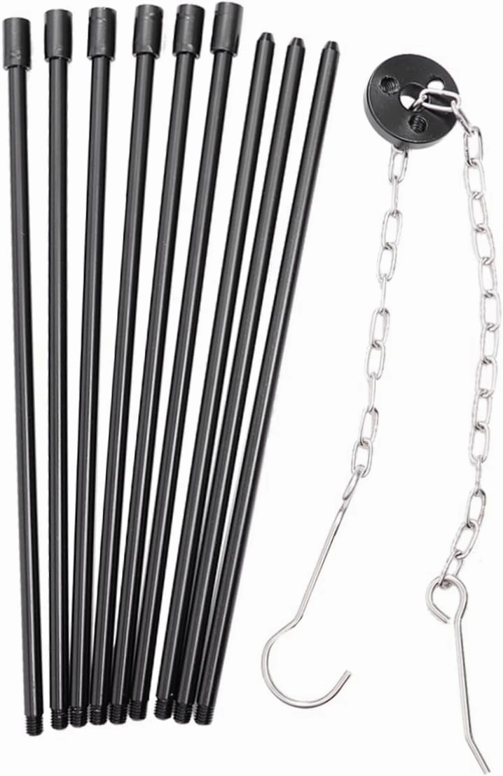 1Set Outdoor Cooking Tripod Stand for Campfire Lightweight Camping Accessory with Carry Bag Stable and Durable for Soup Cooking and Outdoor Adventures