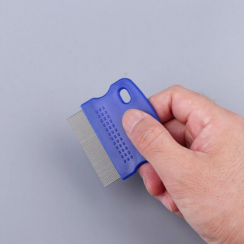 1X Pet Hair Flea Shedding Cleaning Brush Grooming Comb Cat Dog Stainless Trimmer