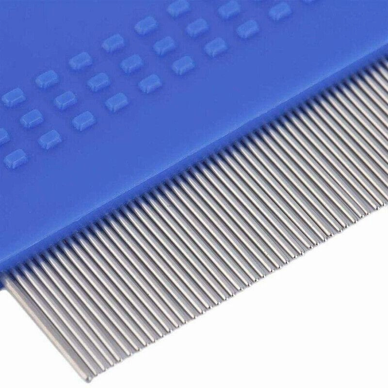 1X Pet Hair Flea Shedding Cleaning Brush Grooming Comb Cat Dog Stainless Trimmer