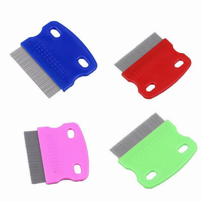 1X Pet Hair Flea Shedding Cleaning Brush Grooming Comb Cat Dog Stainless Trimmer