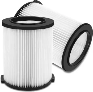 2 Pack VF4000 Replacement Filter Compatible with RIDGID Vacs Wet Dry 5-20 Gal& 6-9 Gal Husky Vacuum & CRAFTSMAN Shop Vacuum 17816 9-17816, Standard Wet and Dry Vacuum Cleaner Filter Vf4000