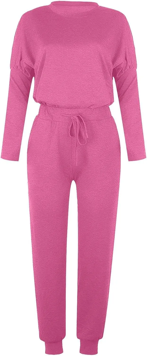 2025 Summer Sports 2 Piece Set,Lounge Sets Lightweight Crewneck Pullover Tops & Long Pants Tracksuit