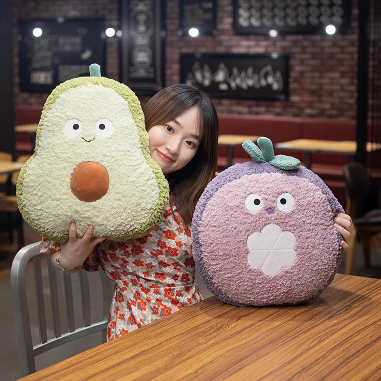 20 Inch Soft Avocado Plush Hugging Pillow Cute Avocado Stuffed Animal Plushies Avocado Toy Kids Stuffed Animals Avocado Plush Toys for Birthday, Valentine, Christmas or Daily