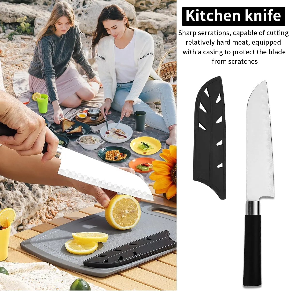 23 Pieces Cookware Kit,Portable Camping Cookware Set, Portable Outdoor Cooking and BBQ Ware for  Backpacking, Hiking  ﻿