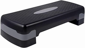 27" Adjustable Exercise Equipment Step Platform For Sports & Fitness (black & grey)