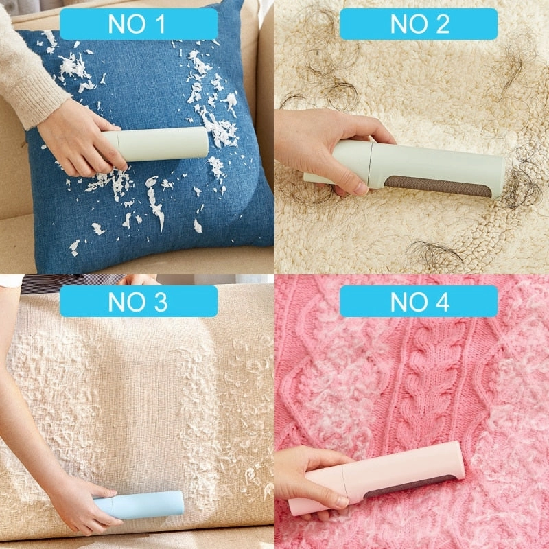 2-1 Reusable Pet Hair & Lint Brush Remover Roller