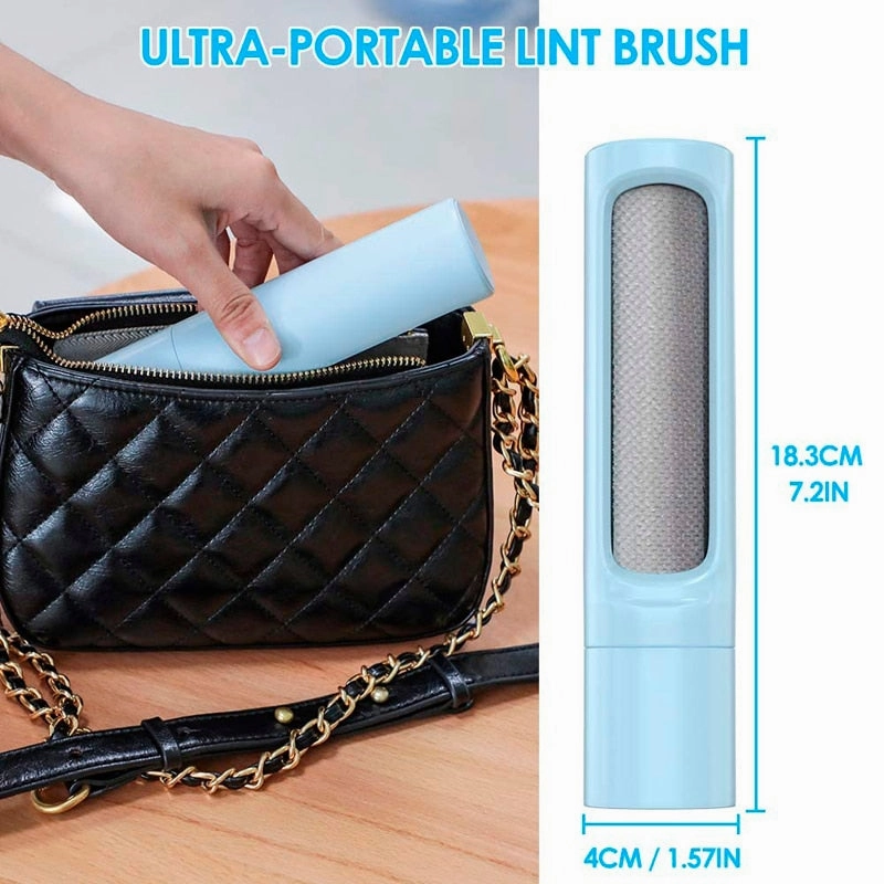 2-1 Reusable Pet Hair & Lint Brush Remover Roller