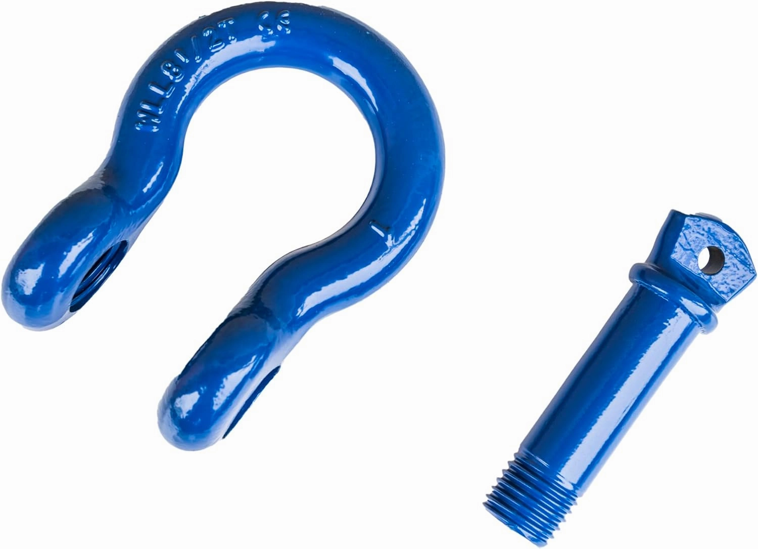 2 Pack Blue Rigging 1/2" Bow Shackles D Ring Rugged 10 Ton 22,000 Lbs Breaking Strength, WLL 2 Ton 4400 lbs w 5/8'' Pin Clevis Screw Heavy Duty f Marine Boat Anchor ATV UTV Recovery by Hi-Gear