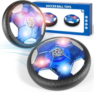 2PCS Hover Soccer Ball Toys for Kids, Indoor Outdoor Outside Soccer Ball Game for Kids Boys Ages 3-5 4-8, Toys Gifts for 3 4 5 Year Old Boys, 5 6 7 8 Year Old Boys Teens Birthday Gifts