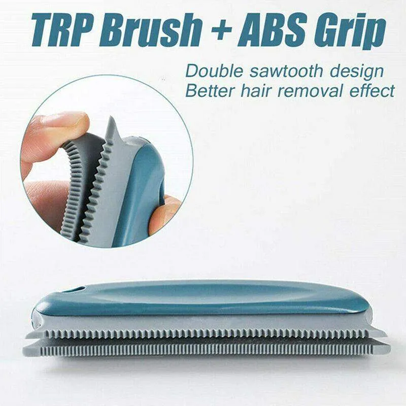 2pcs Pet Hair Remover Cleaning Brush Dark Blue Red