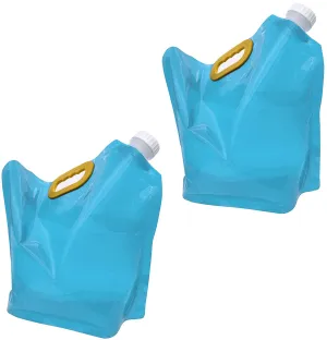 2X10 litres Collapsible Water Container, BPA Free, Fresh Beer, Self-Standing, Freezable Plastic Water Bag, Outdoor Folding Water Tank, Food Grade /50