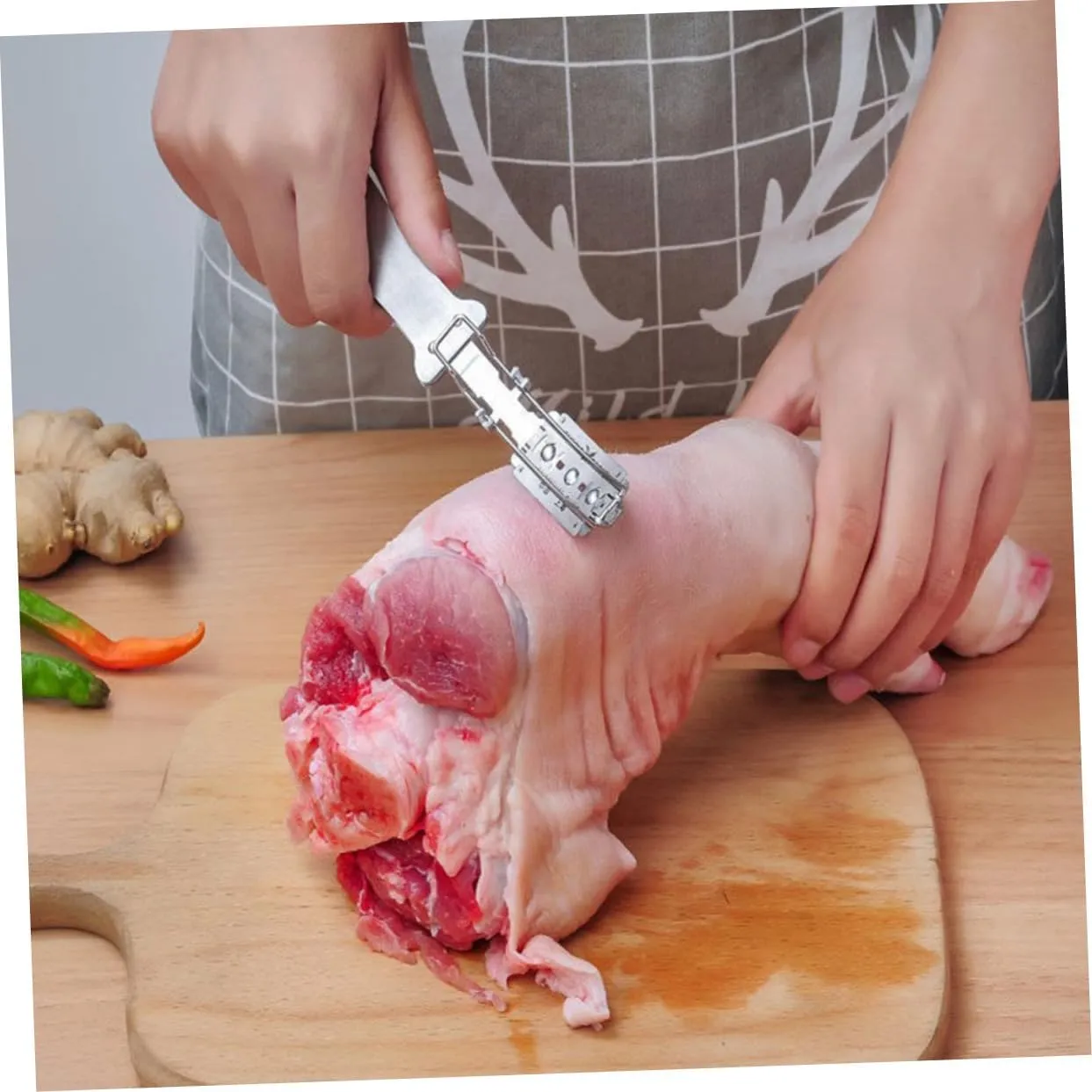 3 Pcs Pig Hair Remover Tool Flat Cooking Tweezer Stainless Steel Tweezer Set Hair Remover Without Blade for Pork Chicken