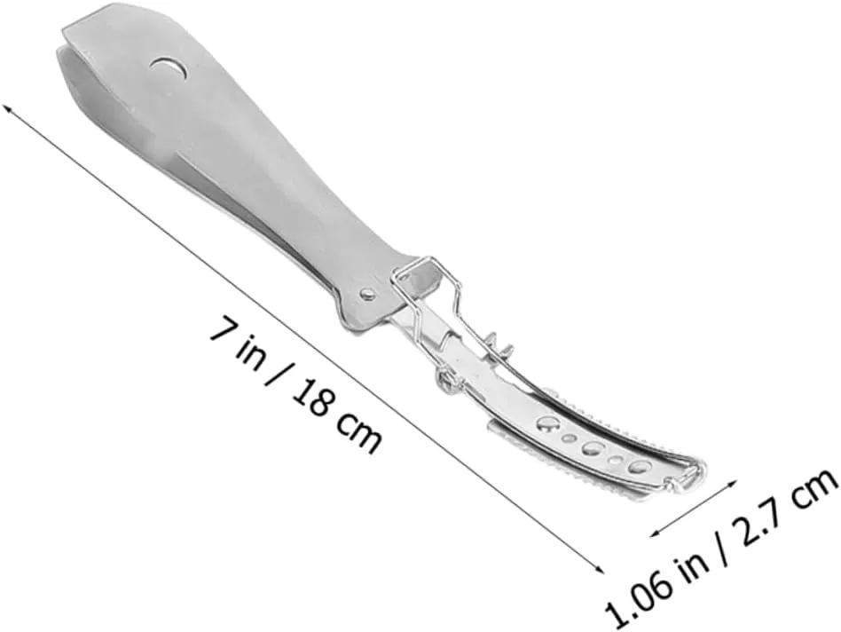 3 Pcs Pig Hair Remover Tool Flat Cooking Tweezer Stainless Steel Tweezer Set Hair Remover Without Blade for Pork Chicken