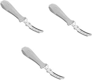 3 Pcs Pig Hair Remover Tool Flat Cooking Tweezer Stainless Steel Tweezer Set Hair Remover Without Blade for Pork Chicken