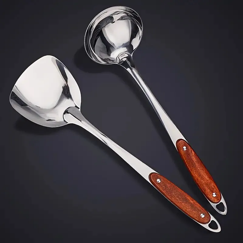 304 Stainless Steel Cooking Ladle and Spatula Set