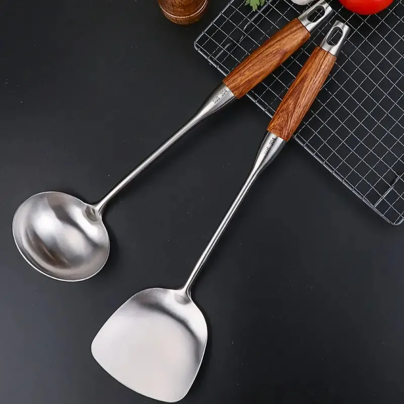 304 Stainless Steel Cooking Ladle and Spatula Set