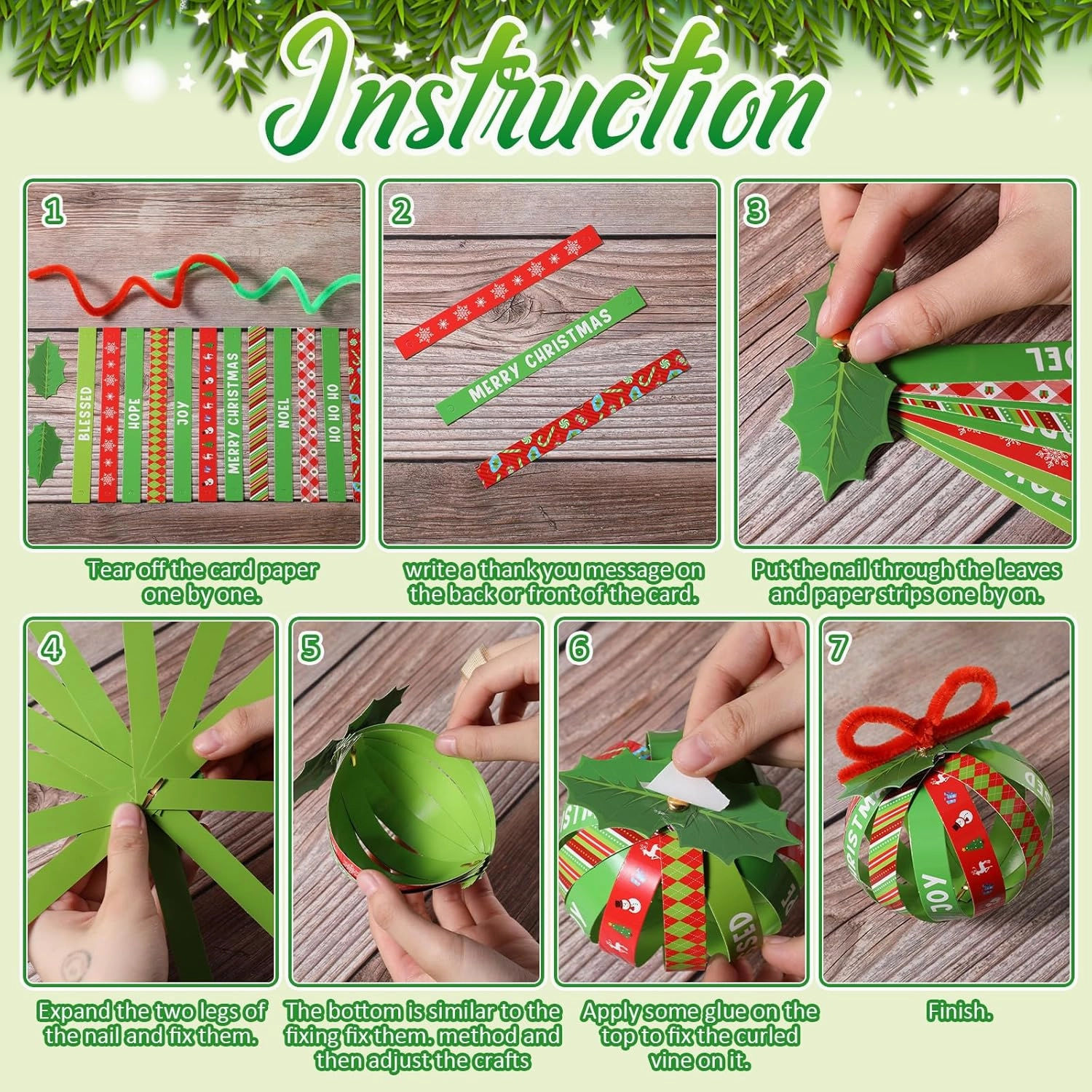 30 Sets St. Patrick's Day Crafts Kits Paper St Patricks Day Christian Ball Ornaments Bulk DIY Religious Shamrock Clover Decorations for Sunday School Party Favors Activity Gift Set(Christmas)
