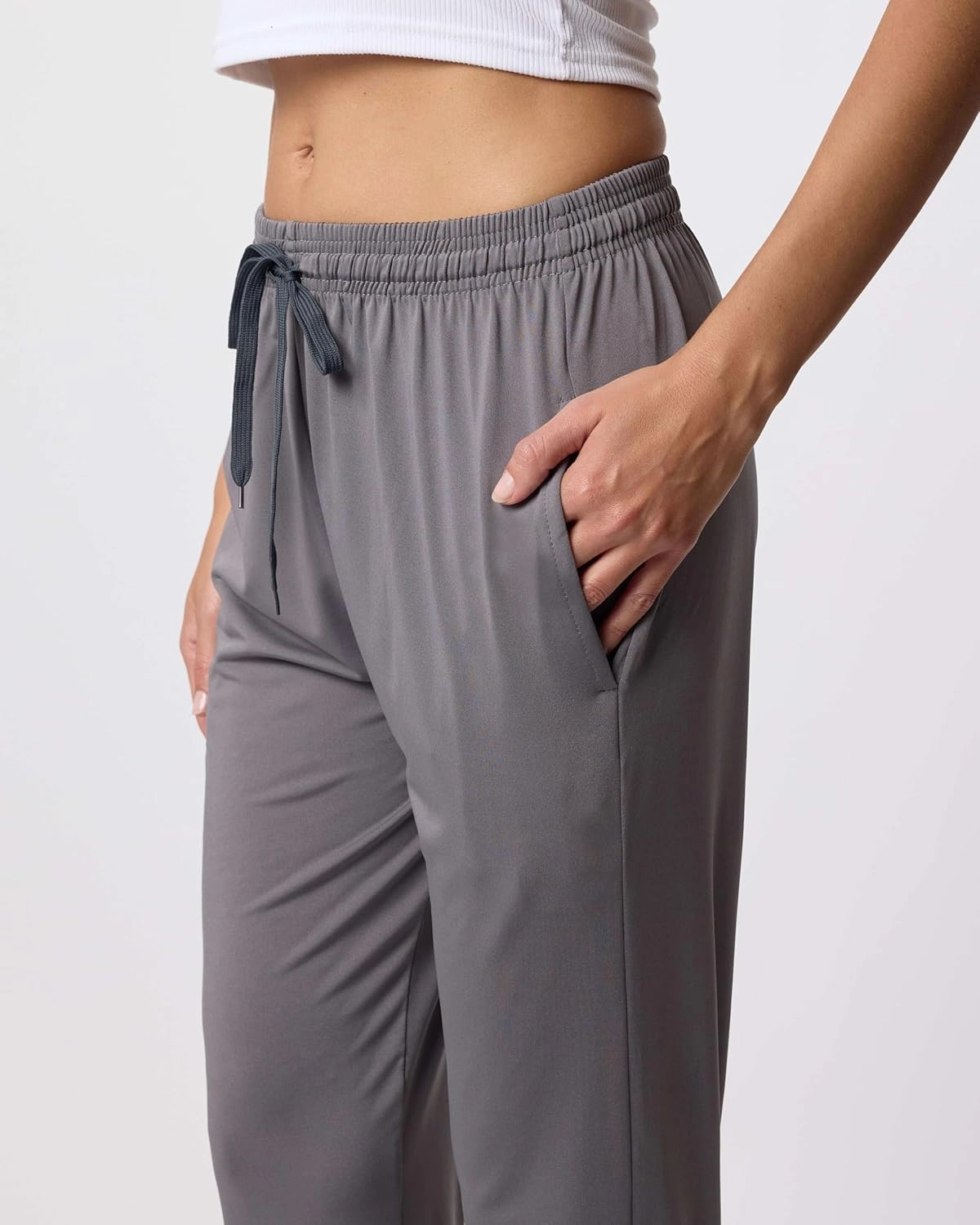 3 Pack: Women's Ultra-Soft Silky Dry Fit Lounge Joggers Lightweight Dry-Fit Pants with Pockets (Available in Plus)