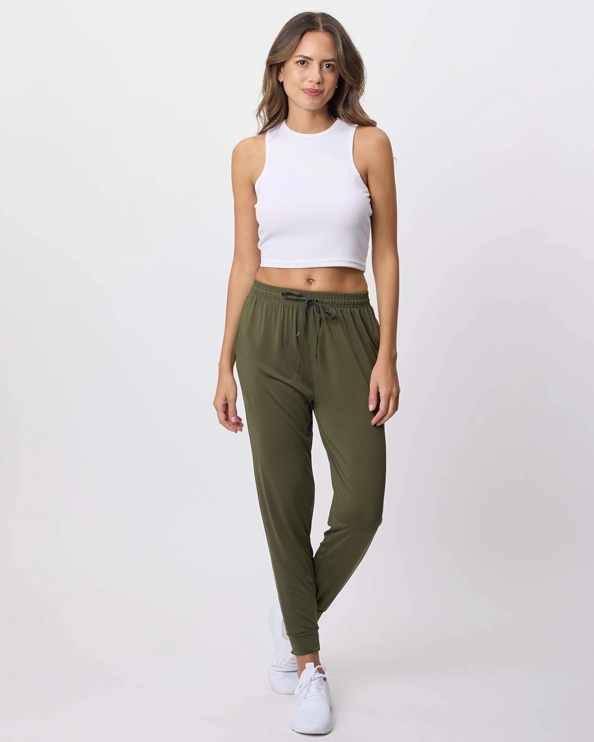 3 Pack: Women's Ultra-Soft Silky Dry Fit Lounge Joggers Lightweight Dry-Fit Pants with Pockets (Available in Plus)