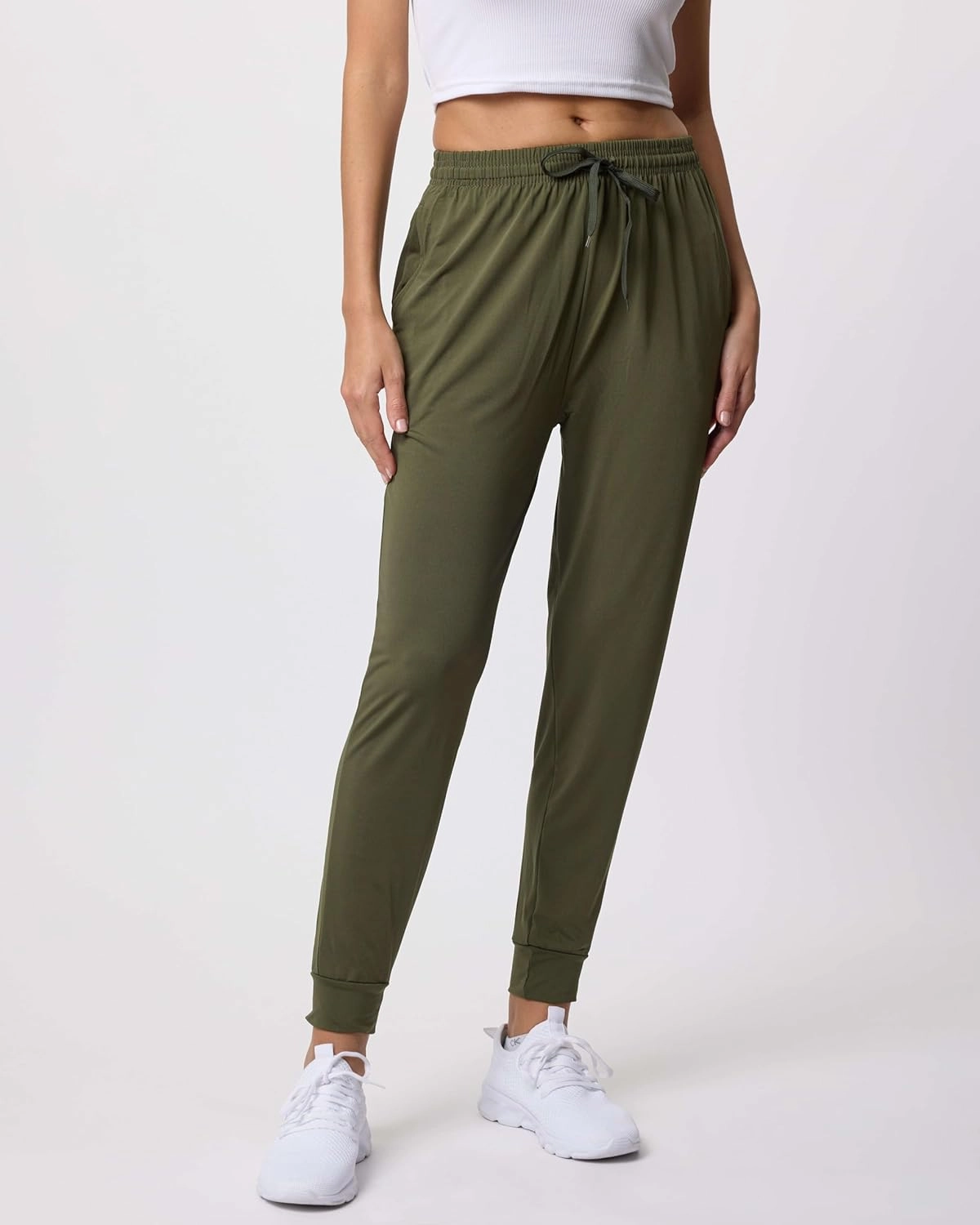3 Pack: Women's Ultra-Soft Silky Dry Fit Lounge Joggers Lightweight Dry-Fit Pants with Pockets (Available in Plus)