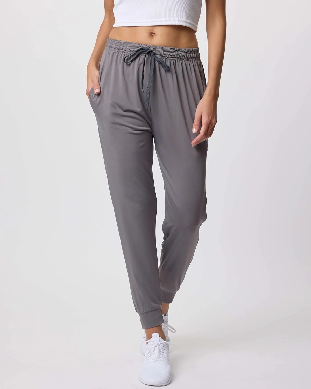 3 Pack: Women's Ultra-Soft Silky Dry Fit Lounge Joggers Lightweight Dry-Fit Pants with Pockets (Available in Plus)