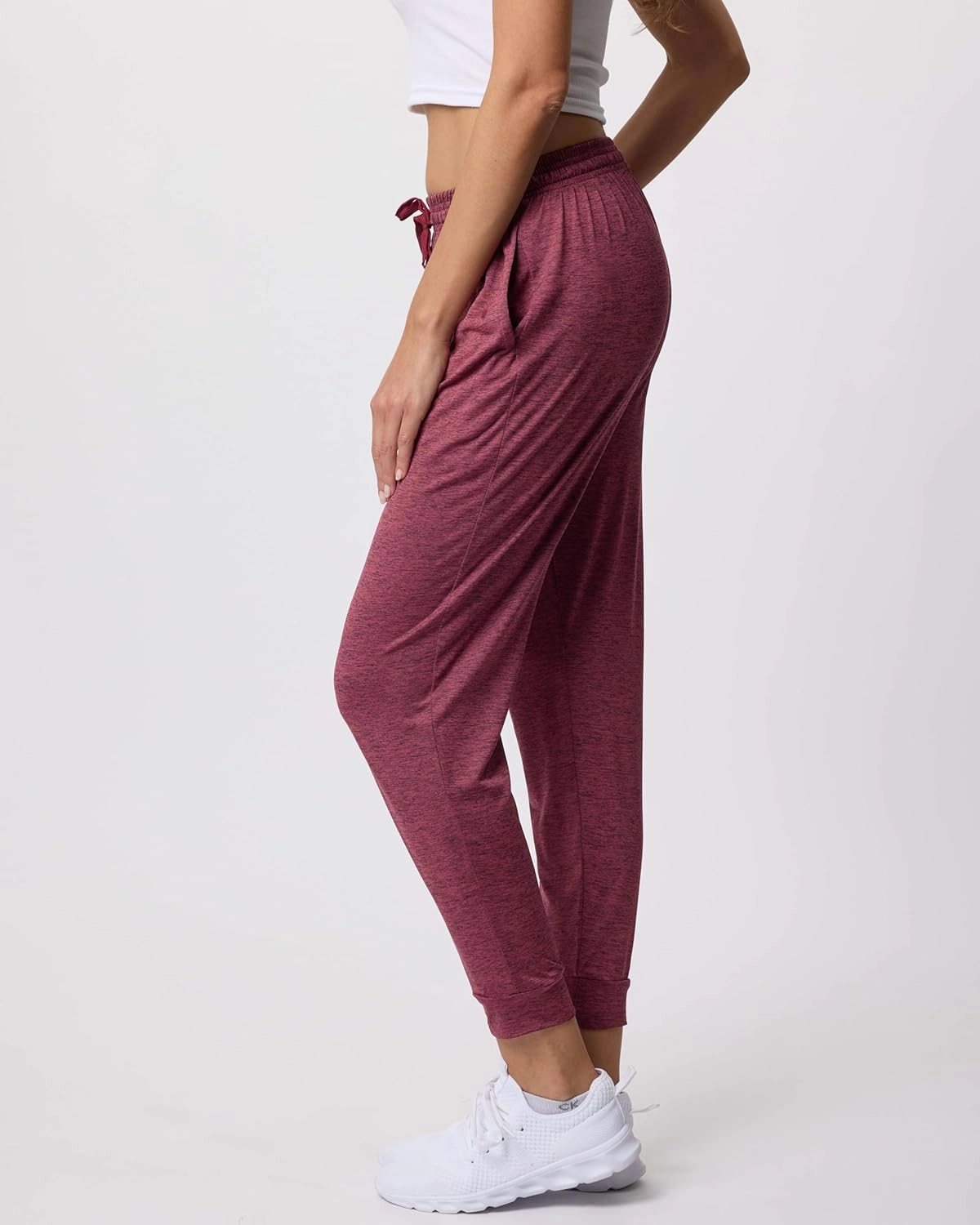 3 Pack: Women's Ultra-Soft Silky Dry Fit Lounge Joggers Lightweight Dry-Fit Pants with Pockets (Available in Plus)