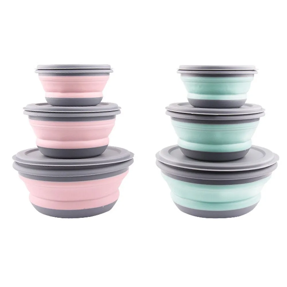 3pcs Folding Bowl Outdoor Camping
