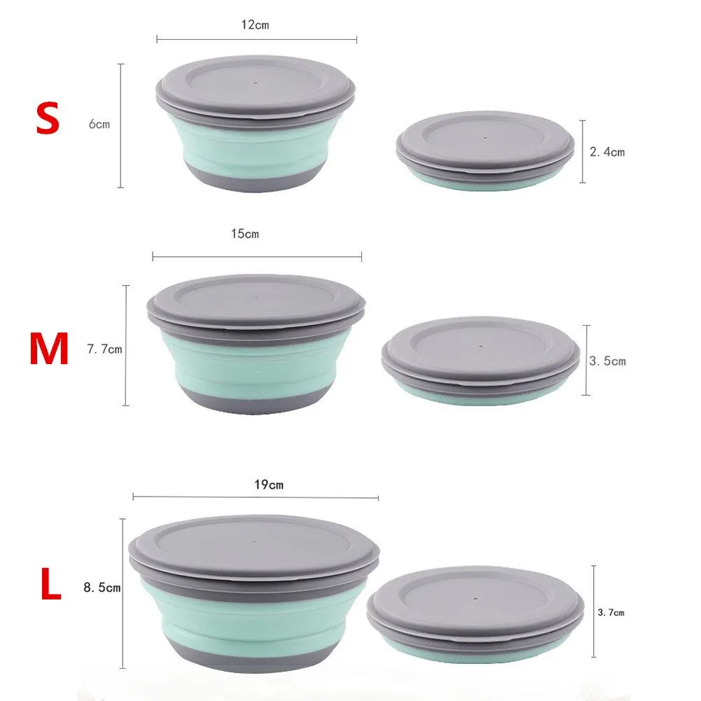3pcs Folding Bowl Outdoor Camping