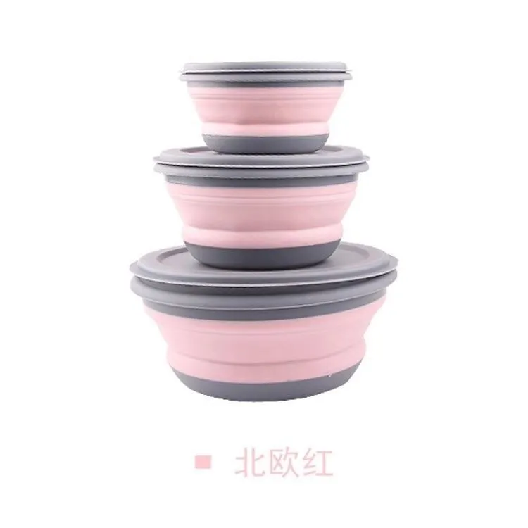 3pcs Folding Bowl Outdoor Camping