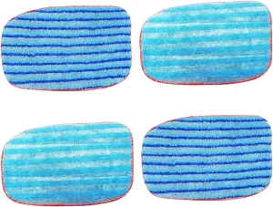 4 Pack A1375-100/101 Replacement Microfiber Mop Pads Refills Compatible with McCulloch McCulloch MC1375, MC1385 Steam Cleaners Fit for Poulan Pro Steam Cleaner PP270, PP330, PP350