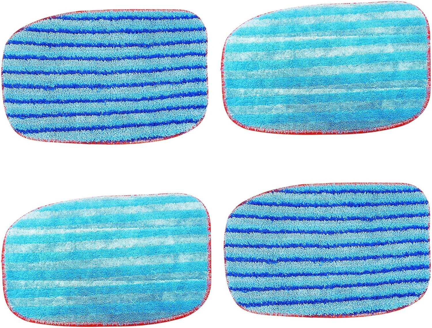 4 Pack A1375-100/101 Replacement Microfiber Mop Pads Refills Compatible with McCulloch McCulloch MC1375, MC1385 Steam Cleaners Fit for Poulan Pro Steam Cleaner PP270, PP330, PP350