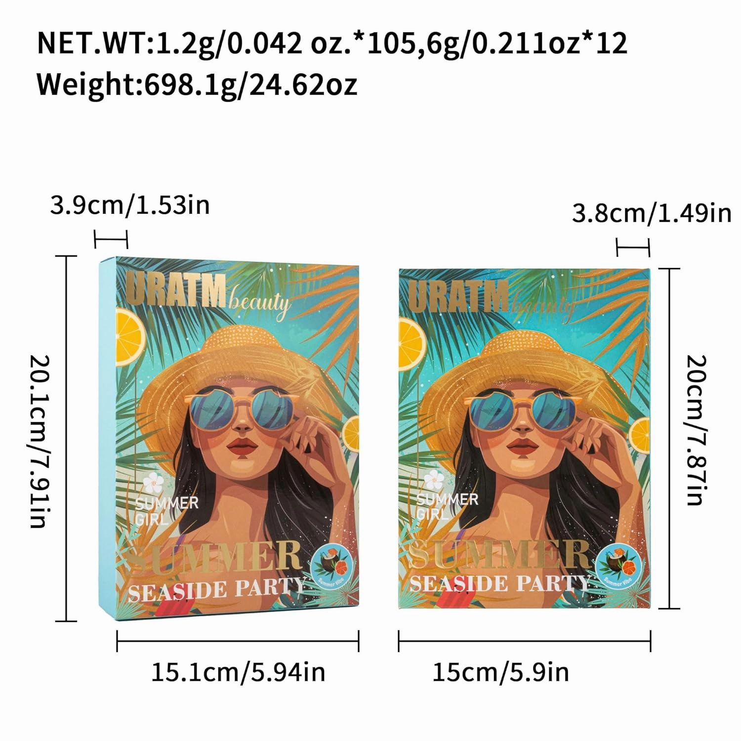 4 Pages Multicolor Makeup Palette with Book Design | Foldable and Portable | Blush Eyeshadow Highlight Contour | High Pigmentation Waterproof Smooth Texture | Unleash Your Inner Makeup Artist
