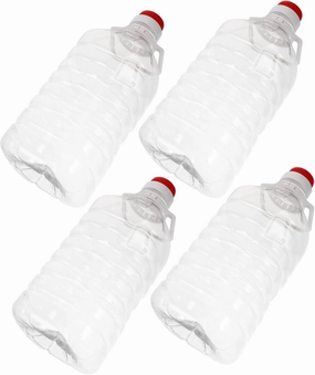 4 Pcs Transparent Camping Water Jugs with Handle Large Capacity Water Storage Containers for Outdoor Use Versatile and for Liquid Storage